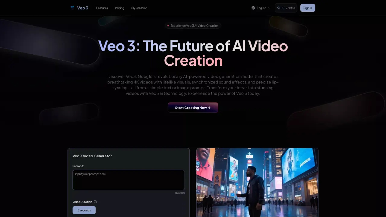 Veo 3 AI screenshot
