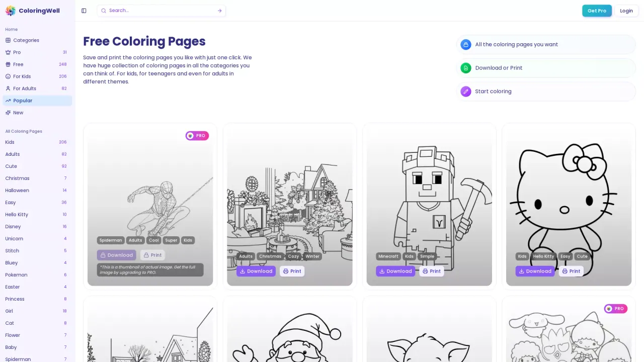 ColoringWell screenshot