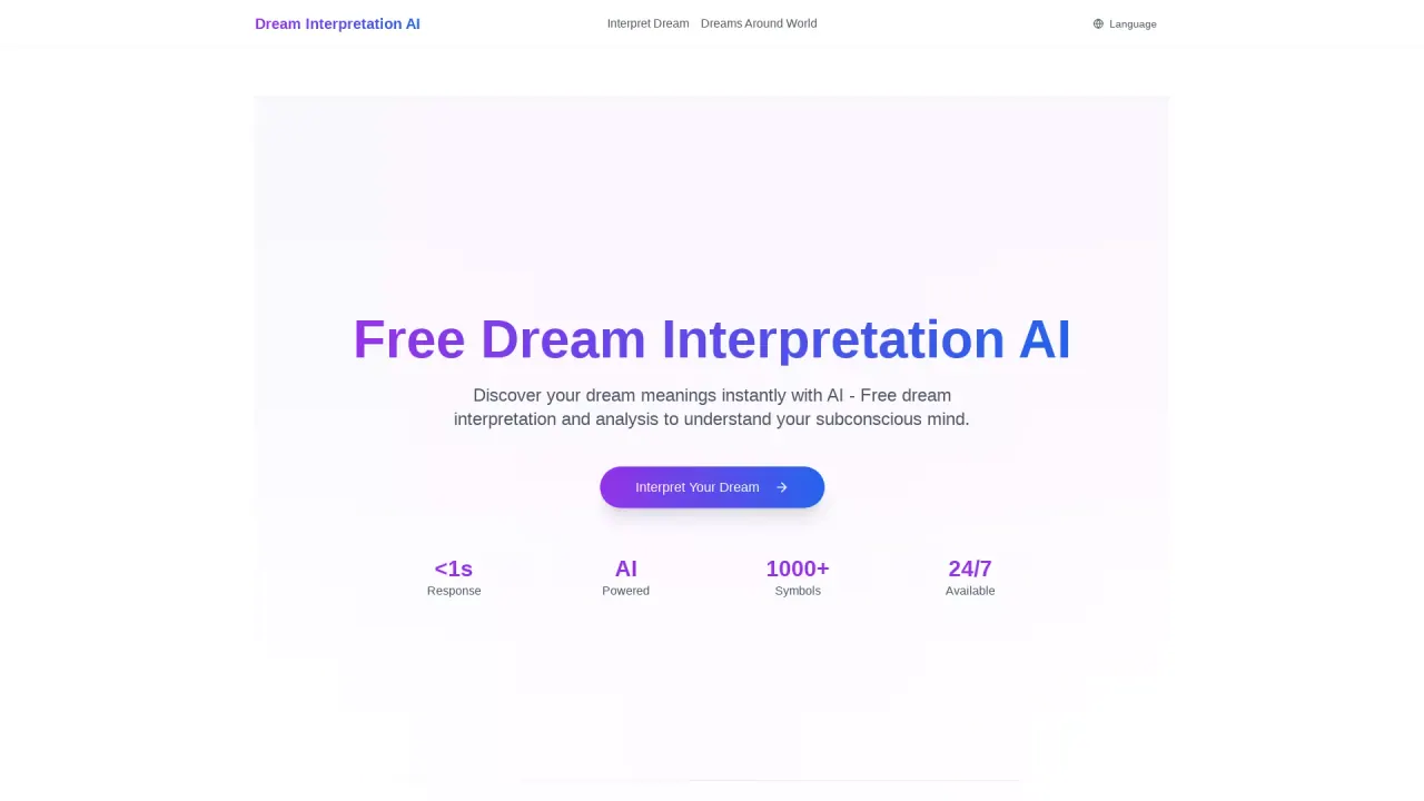 Dream Interpretation AI screenshot