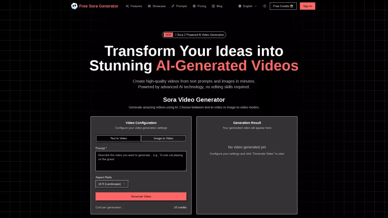 FreeSoraGenerator screenshot