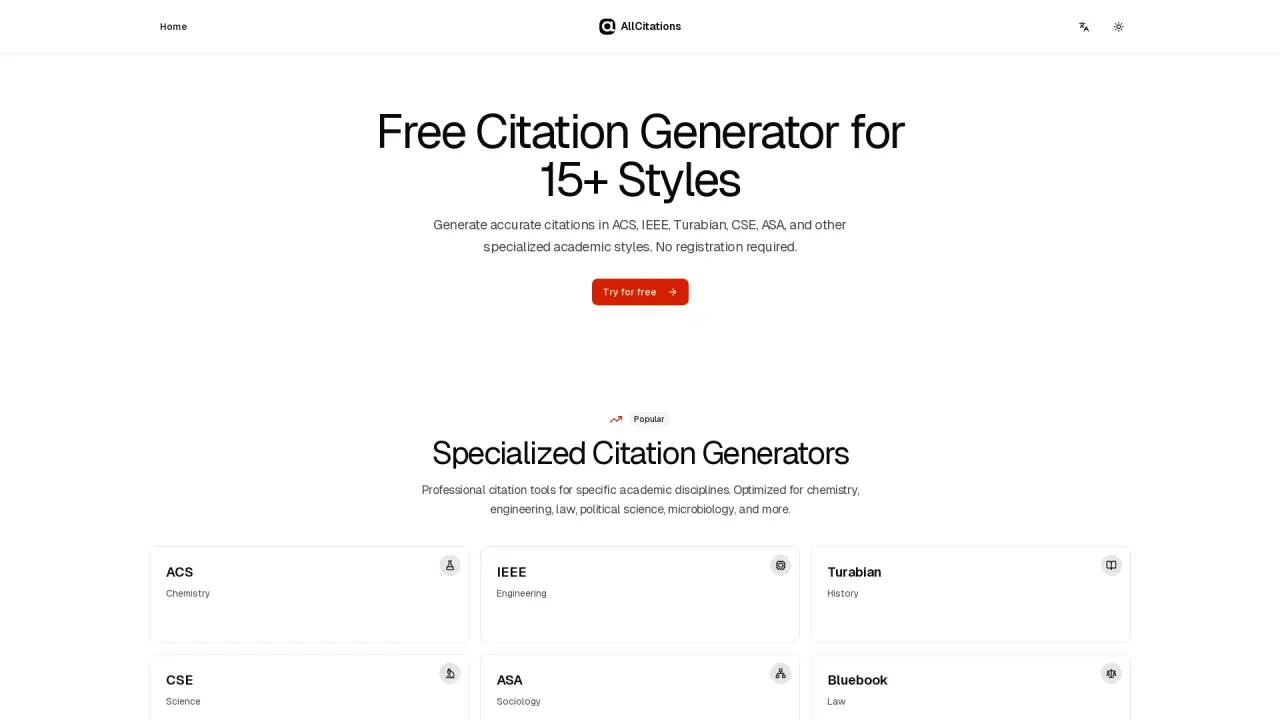 AllCitations screenshot
