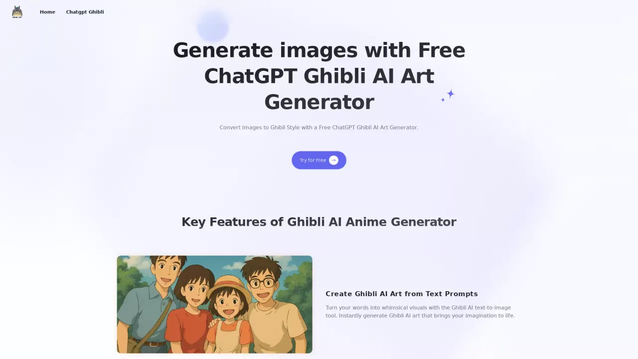Ghibli AI Art screenshot