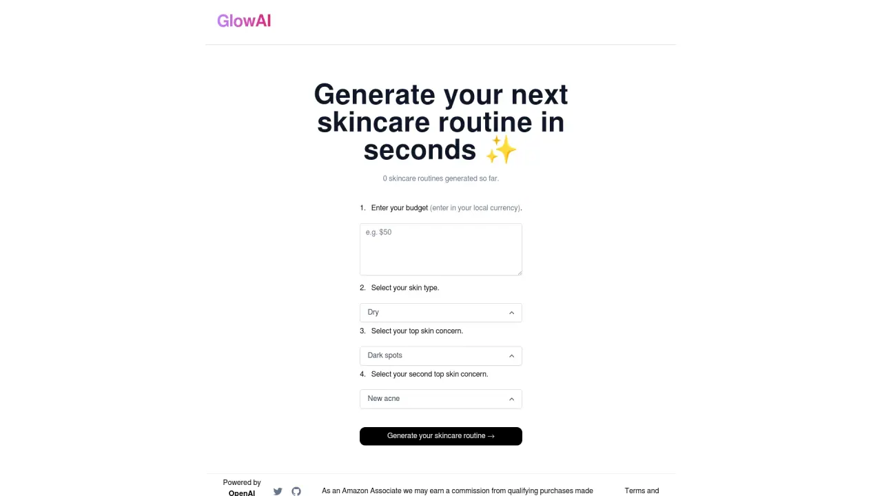 GlowAI screenshot