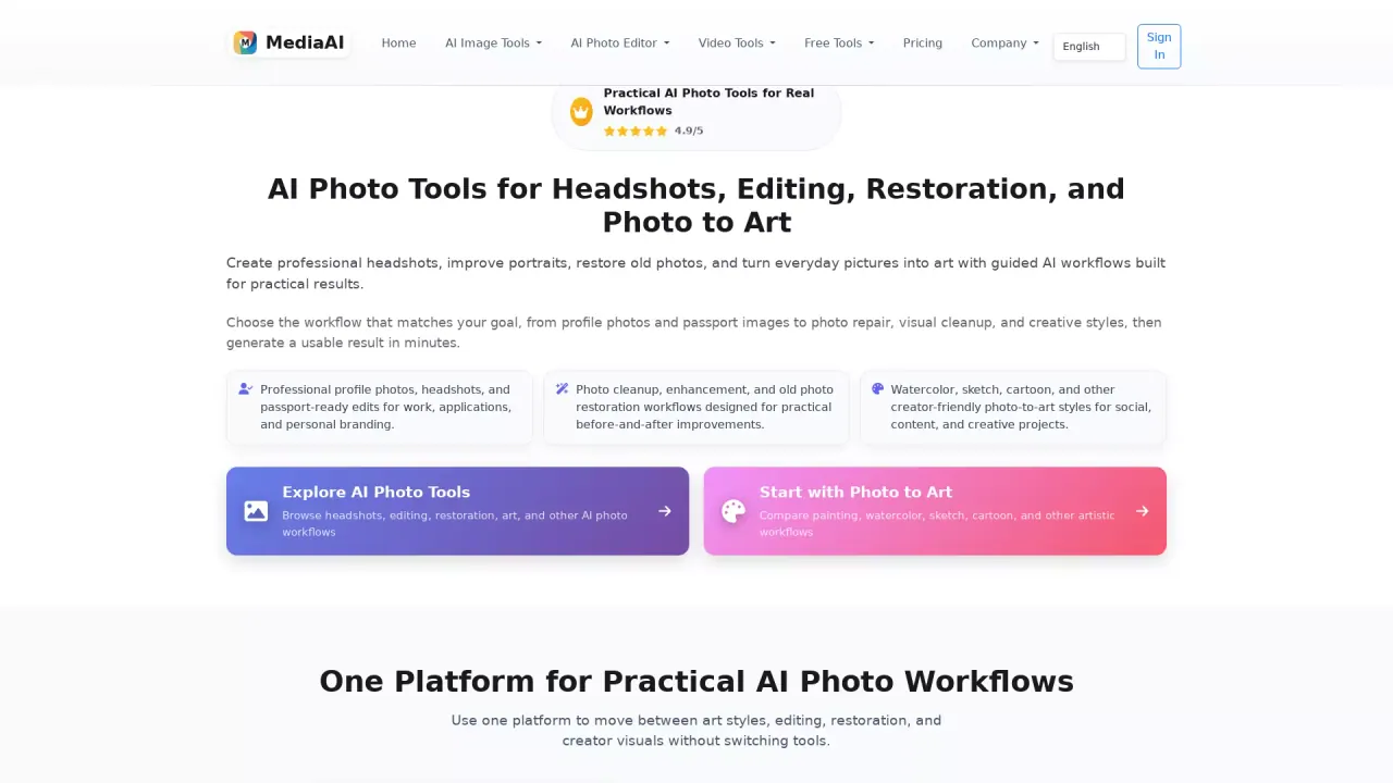 MediaAI screenshot
