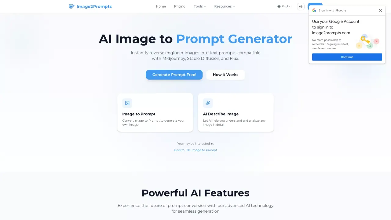 AIImageToPromptGenerator screenshot