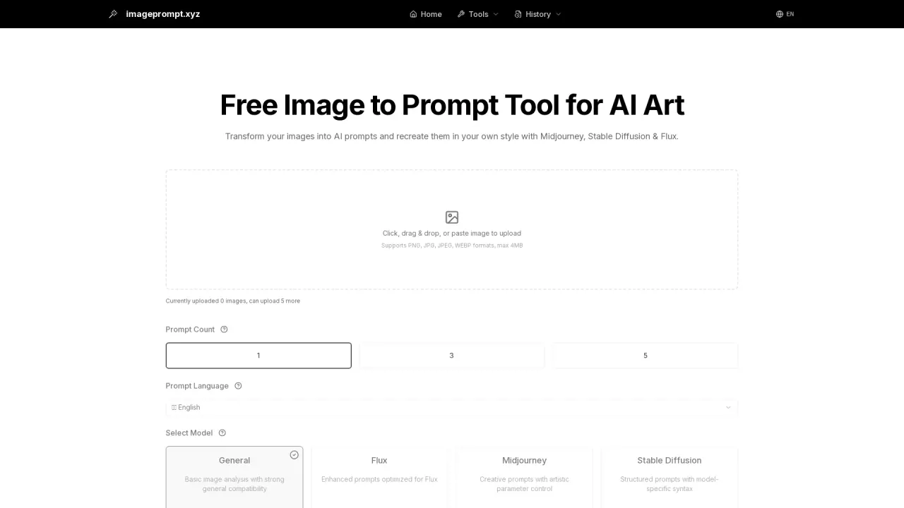 Image Prompt Generator screenshot