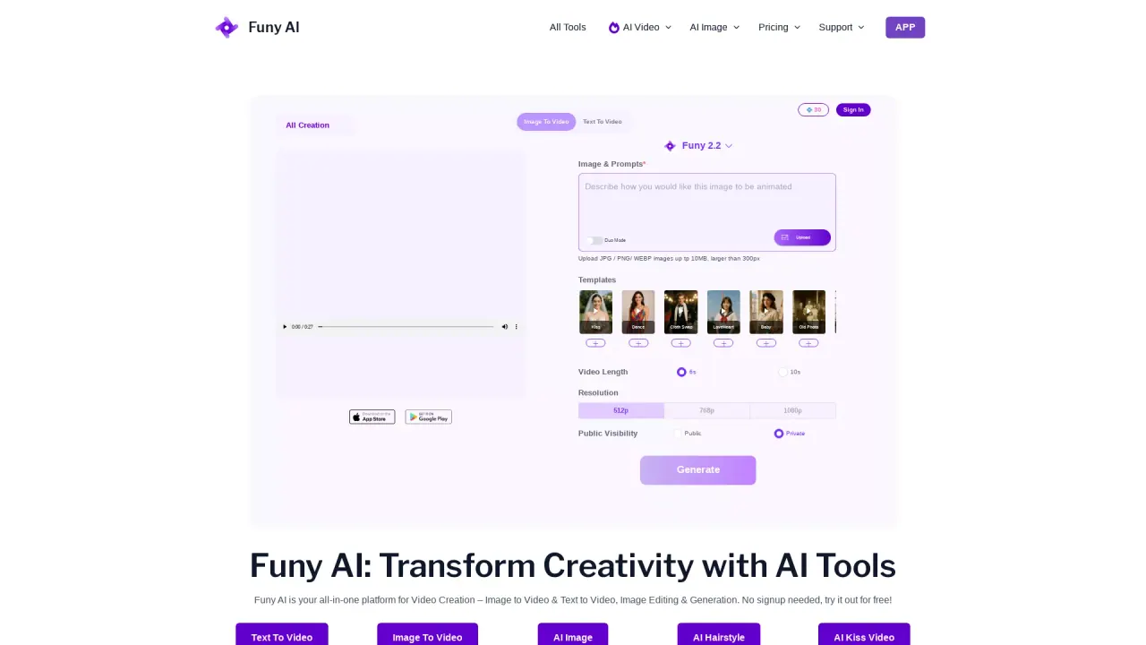FunyAI screenshot