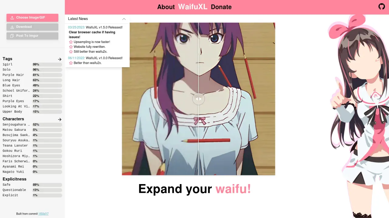 Waifuxl screenshot