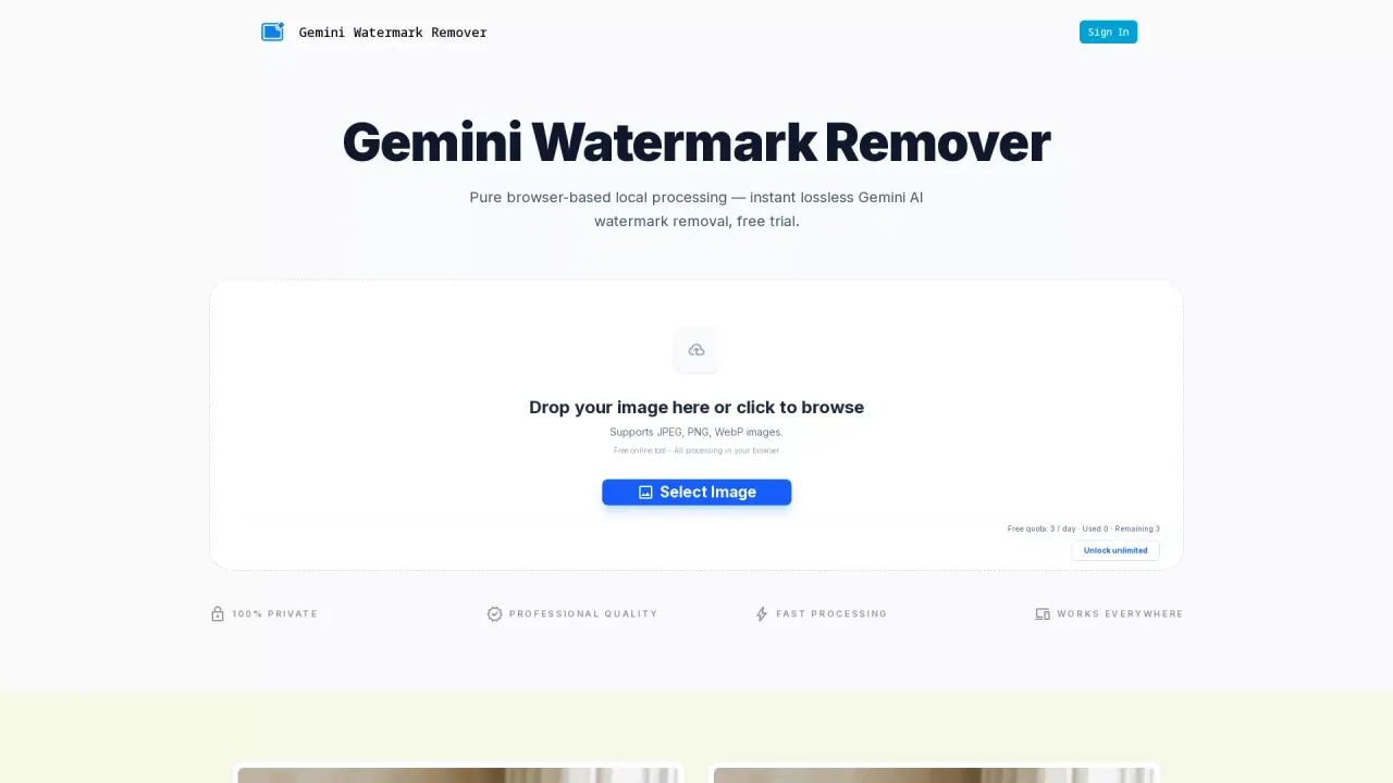 GeminiWatermarkRemover screenshot