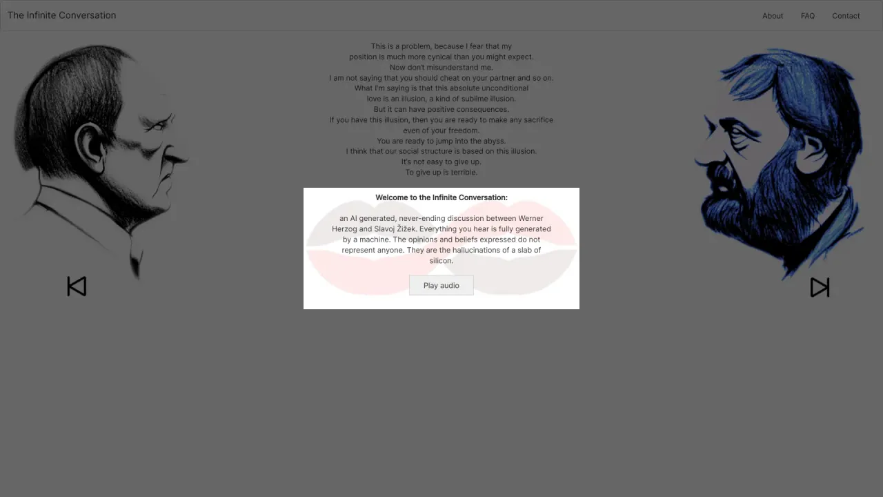 Infiniteconversation screenshot