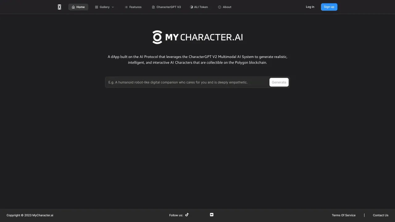 MyCharacterAI screenshot