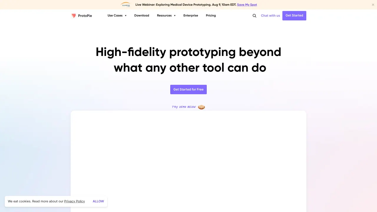 Protopie screenshot