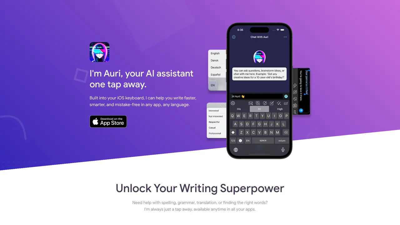 Auri screenshot