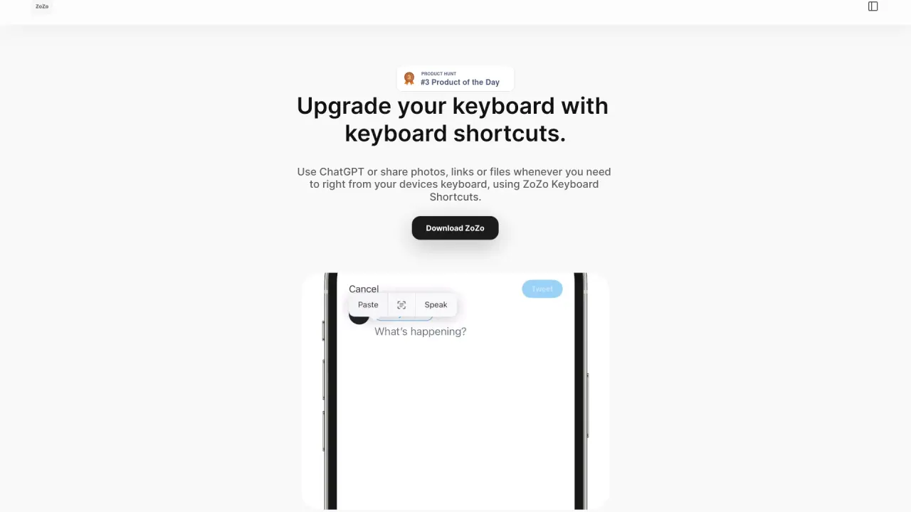 Zozo screenshot