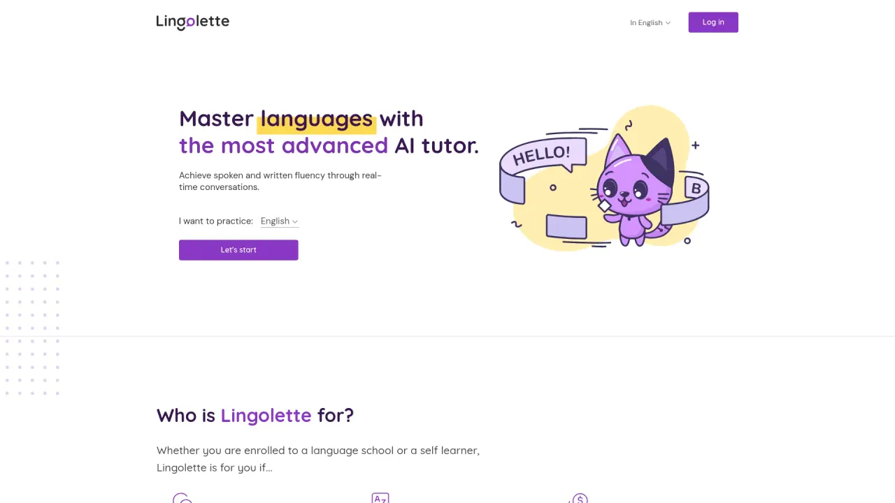 Lingolette screenshot