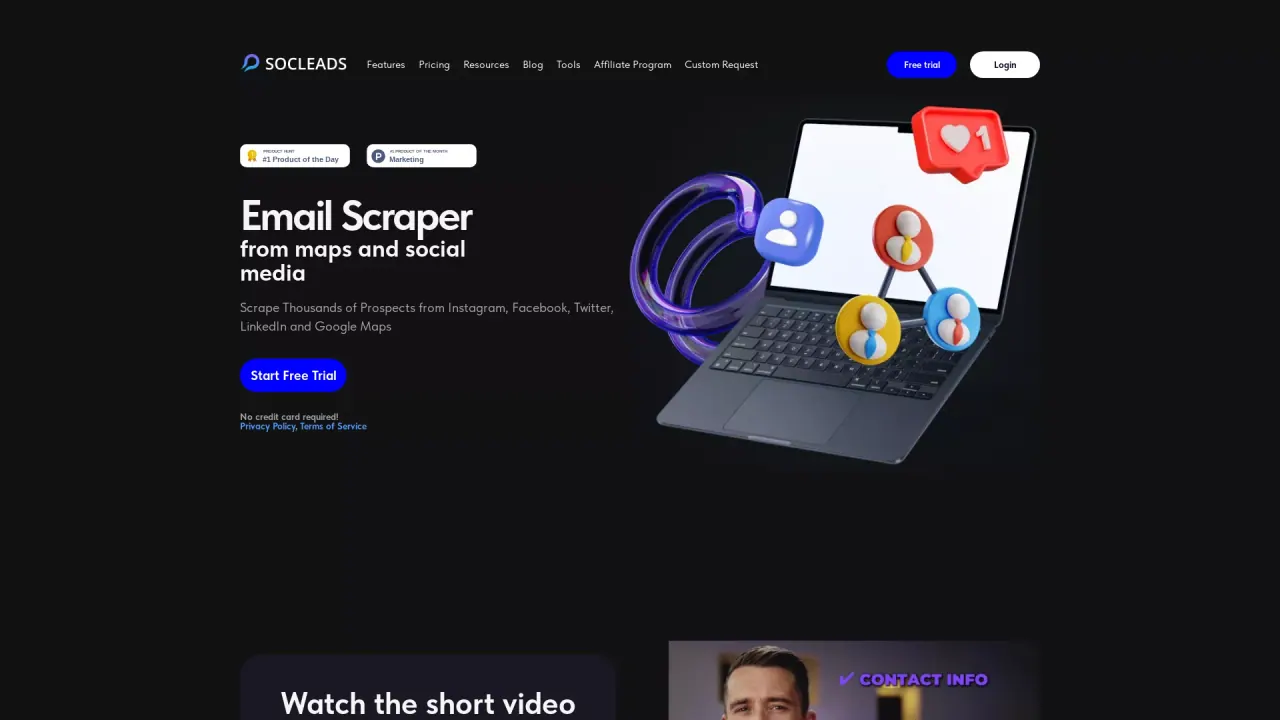 SocLeads screenshot