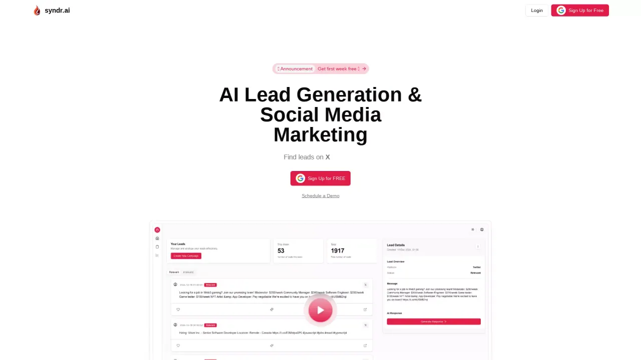 Syndr AI screenshot
