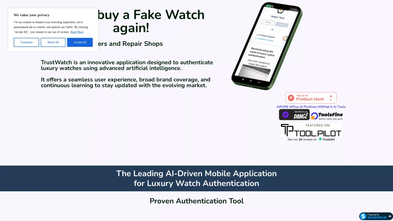 TrustWatch screenshot