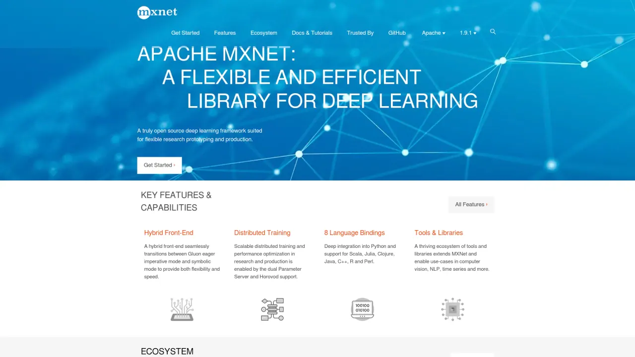 Apache MXNet screenshot