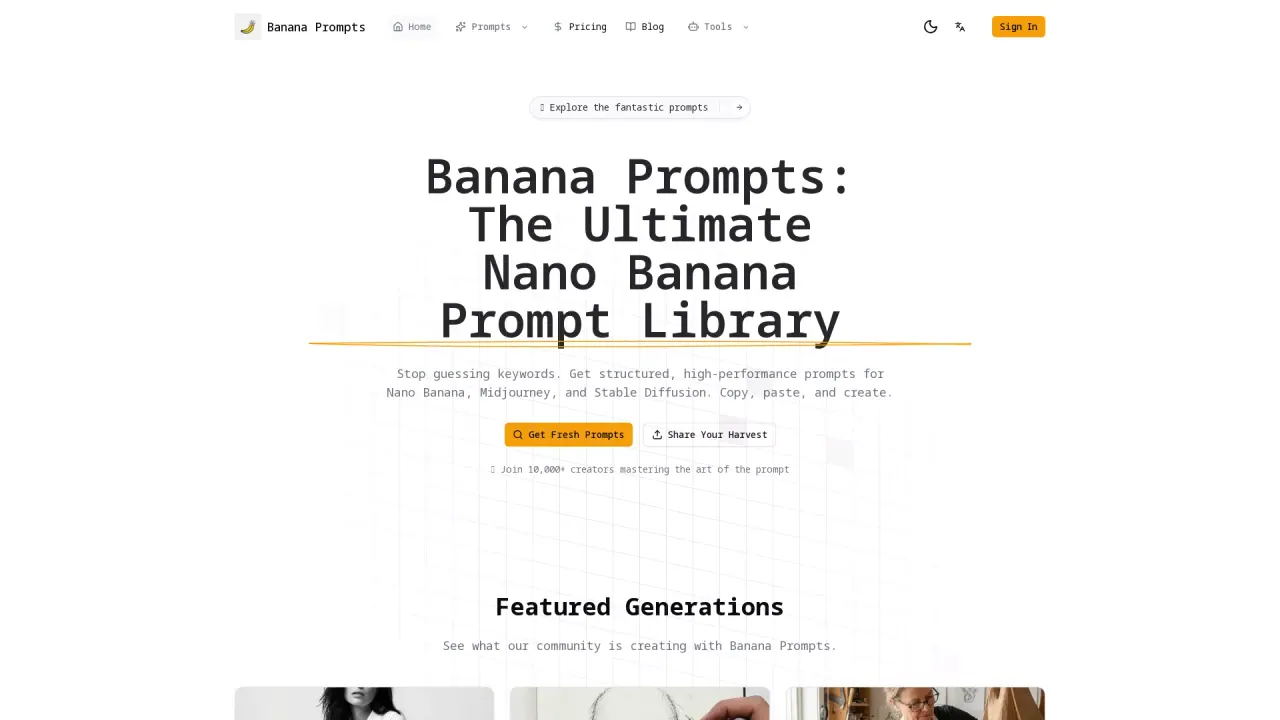 Banana Prompts screenshot