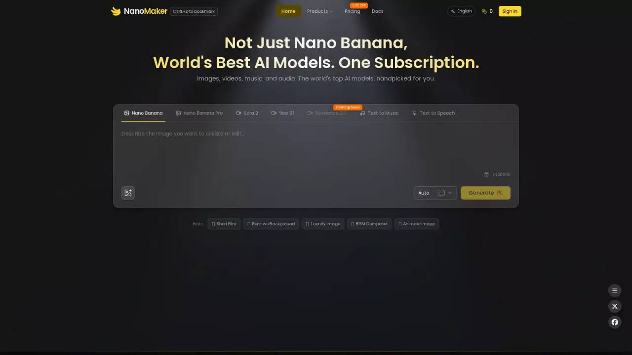 NanoMaker AI screenshot