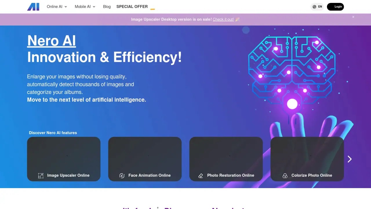 Nero AI screenshot