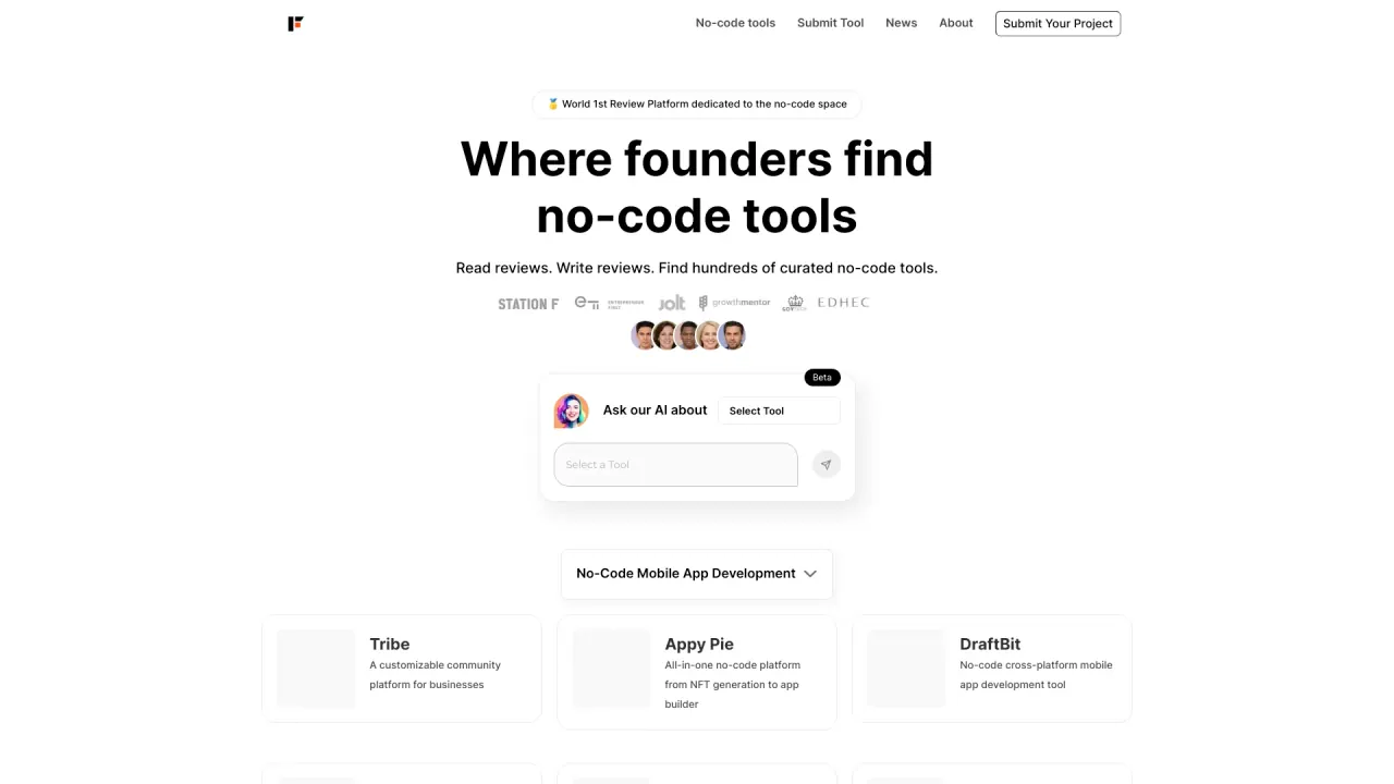 No Code Family screenshot