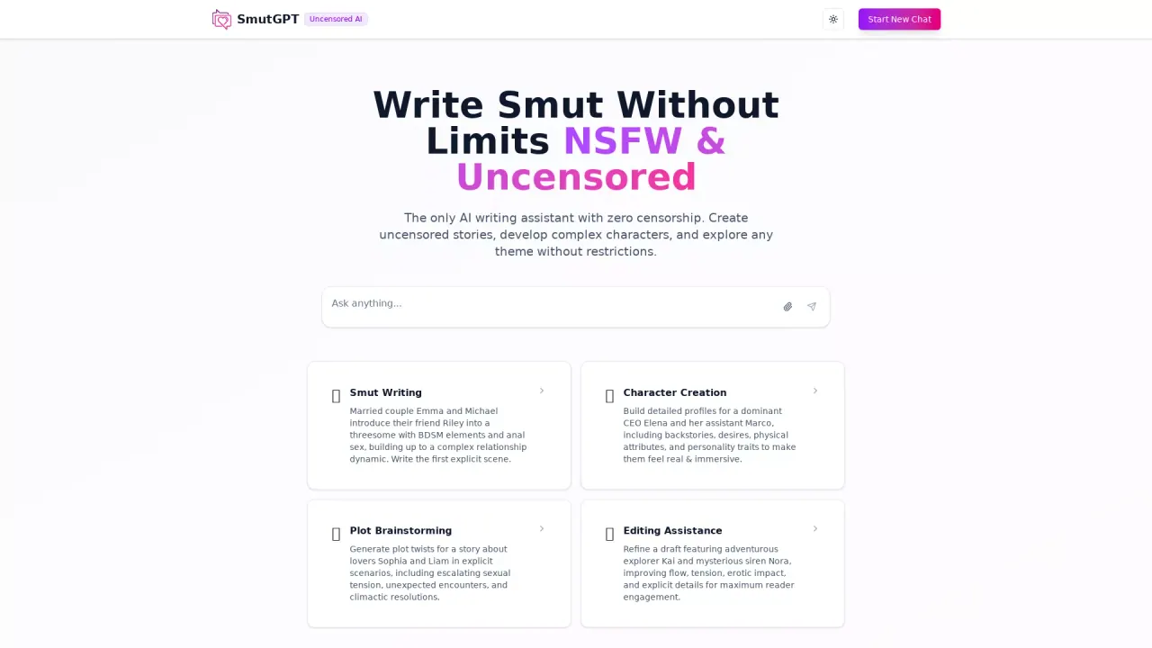 SmutGPT screenshot