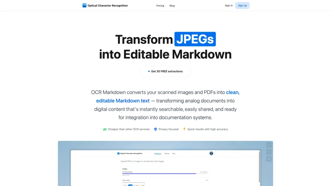 OCRMD screenshot