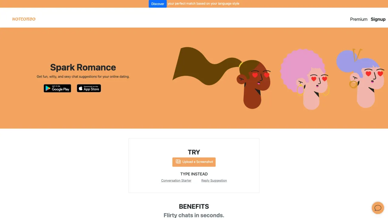 Hotconvo screenshot