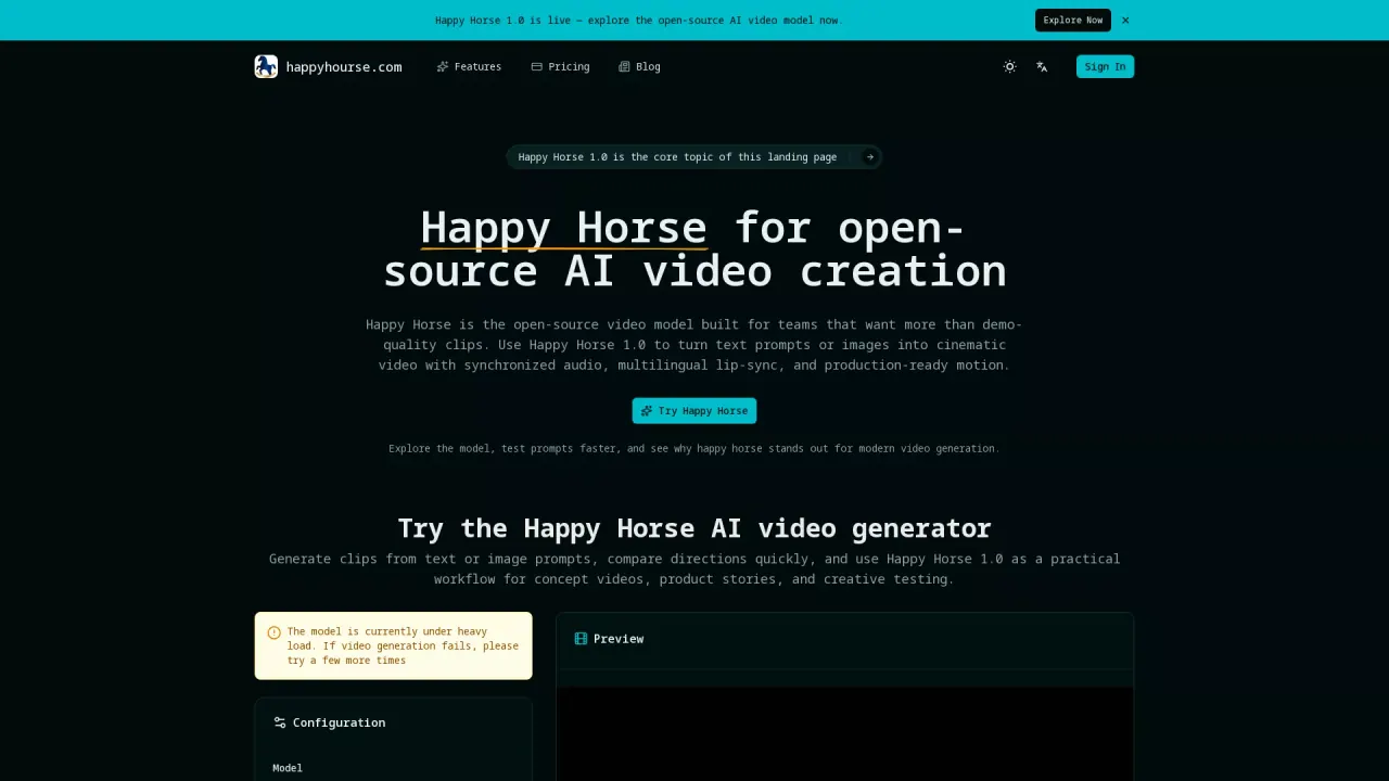 HappyHorseAI screenshot