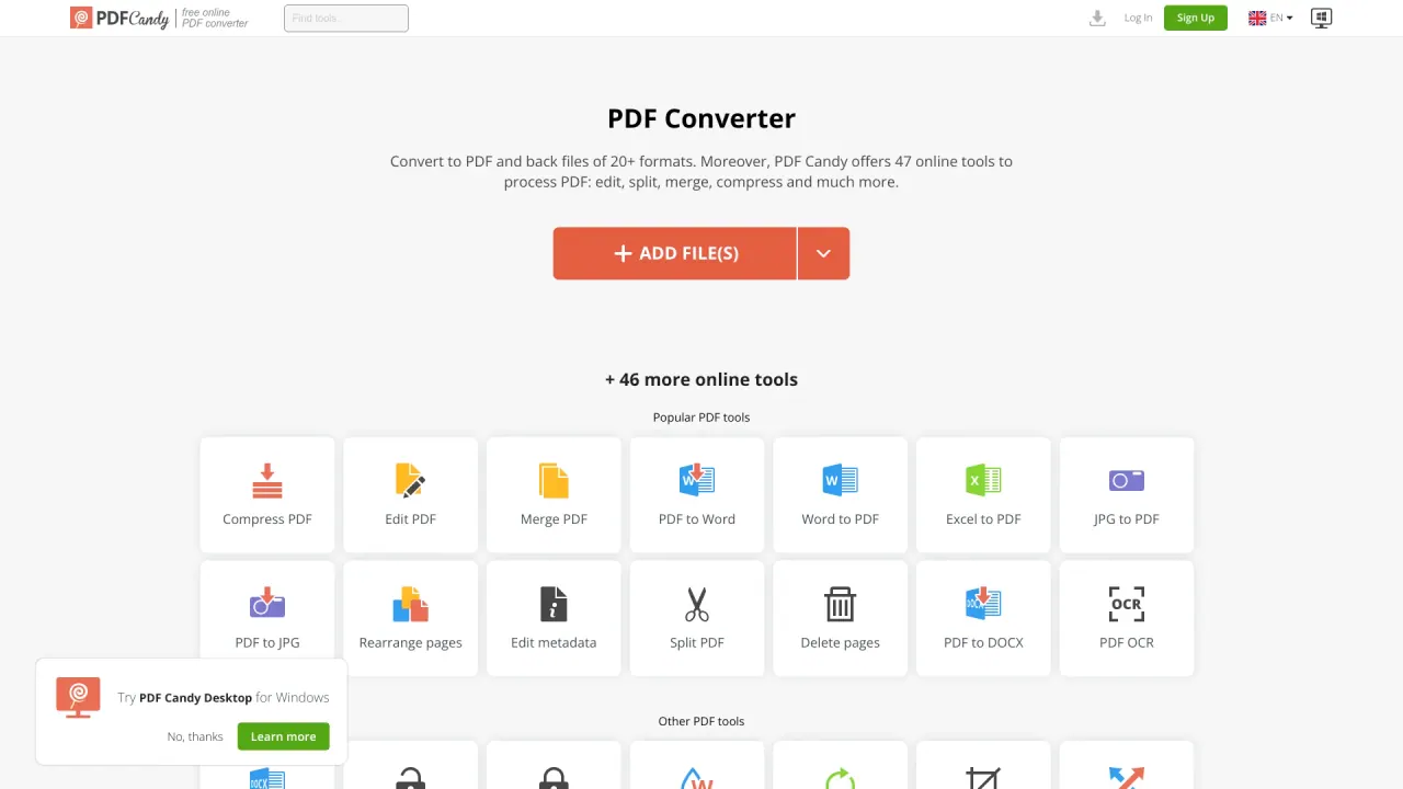 PDF Candy screenshot