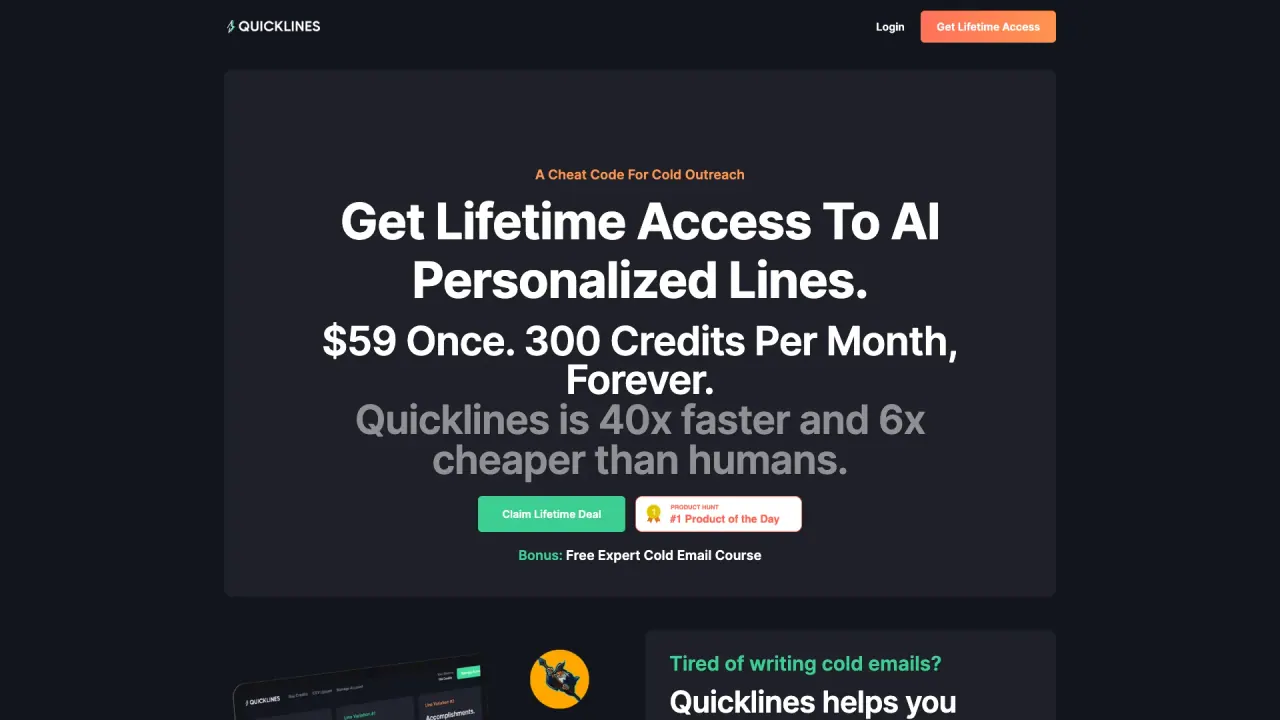 Quicklines screenshot