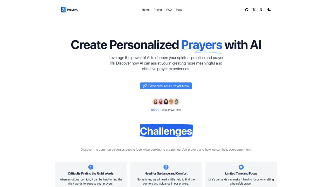 PrayerAI screenshot