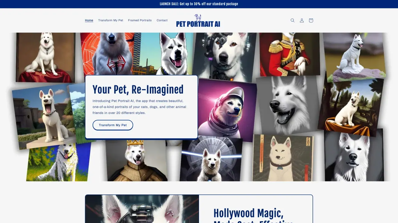 Pet Portrait AI screenshot
