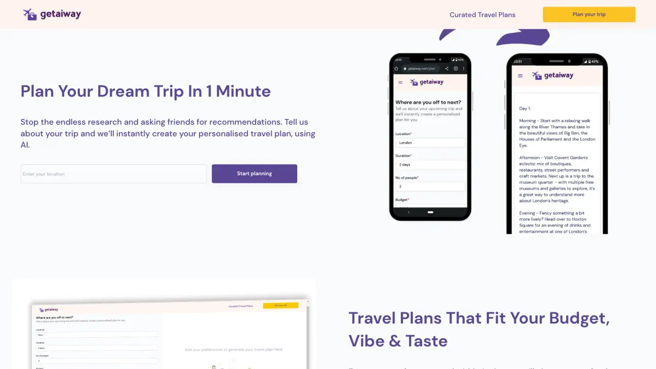 Getaiway screenshot
