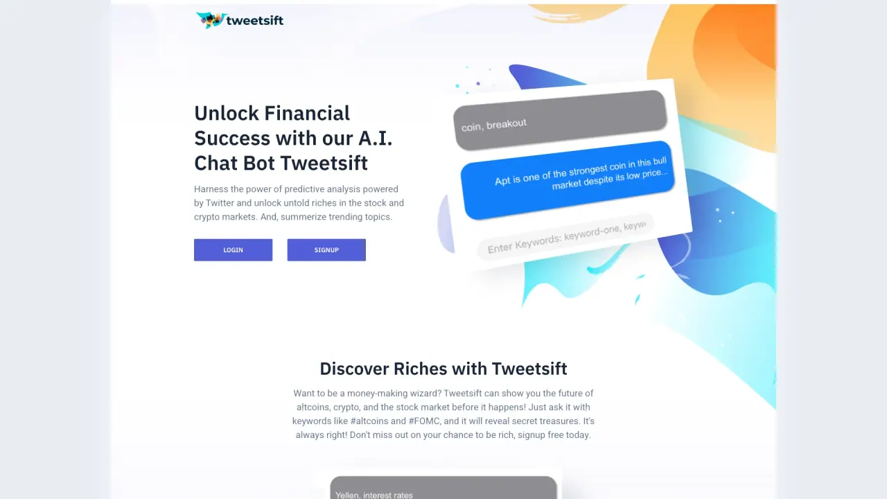 Tweetsift screenshot