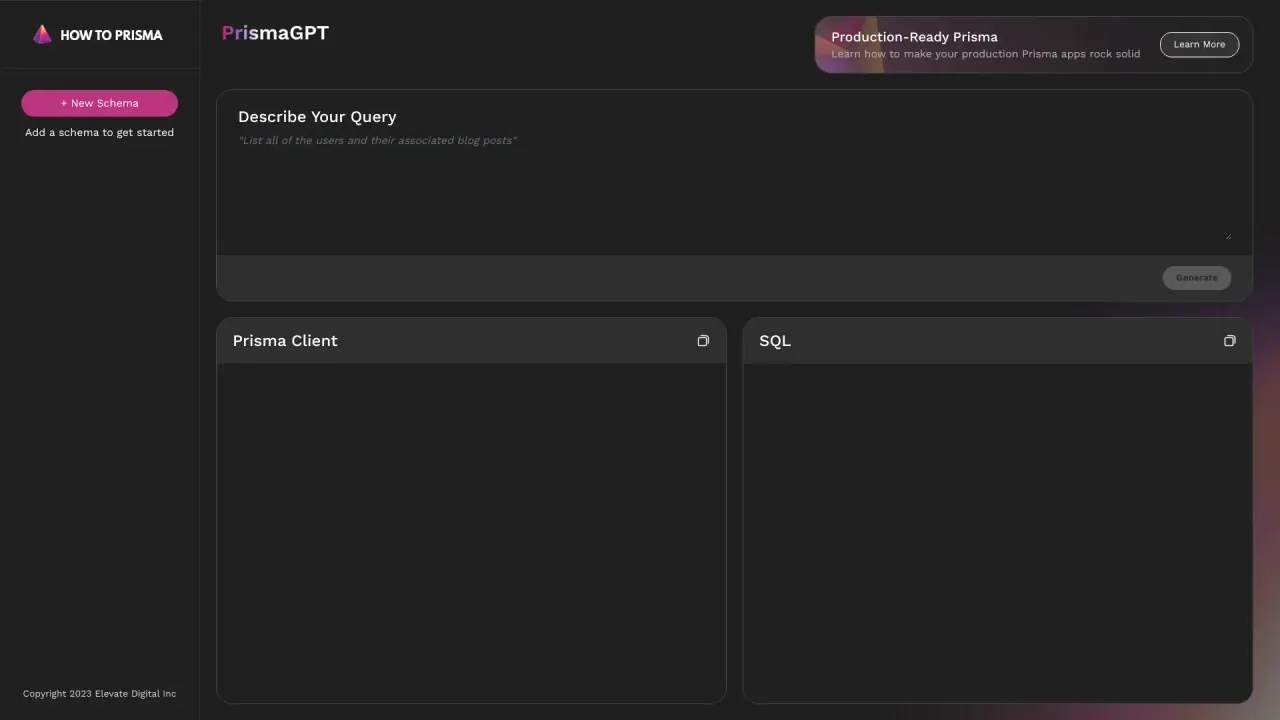 PrismaGPT screenshot