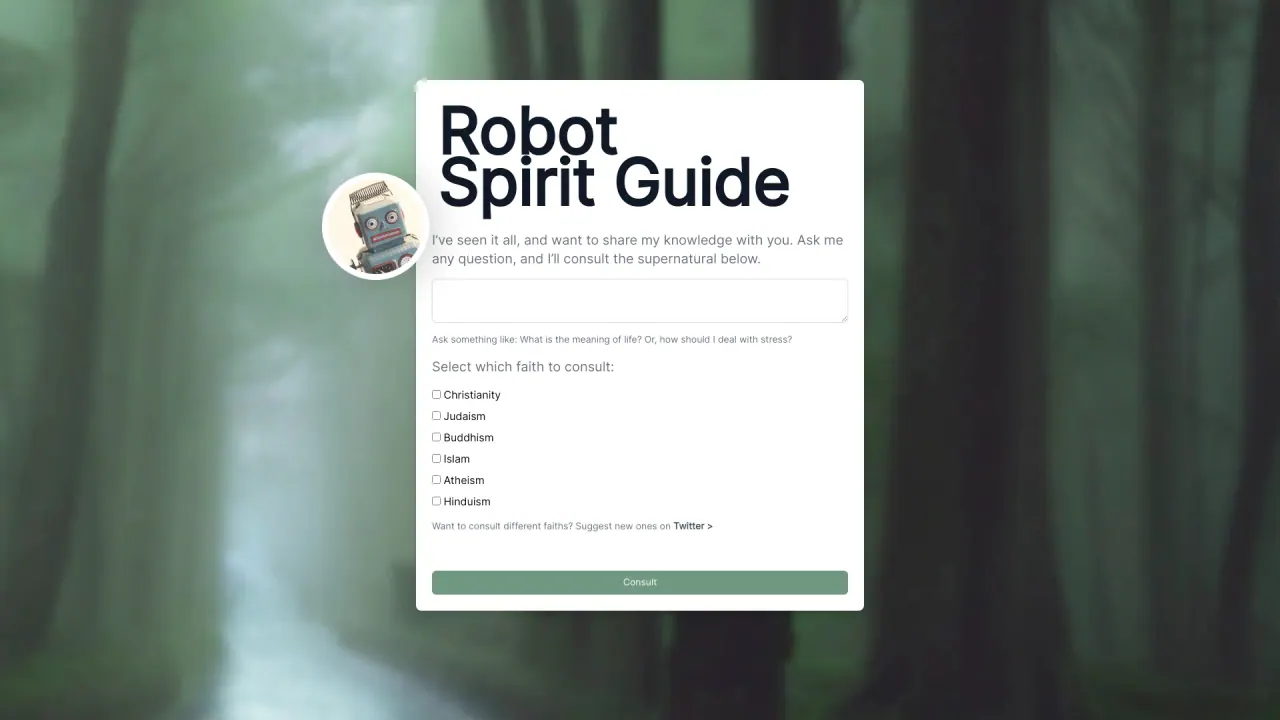 Robot Spirit Guide screenshot