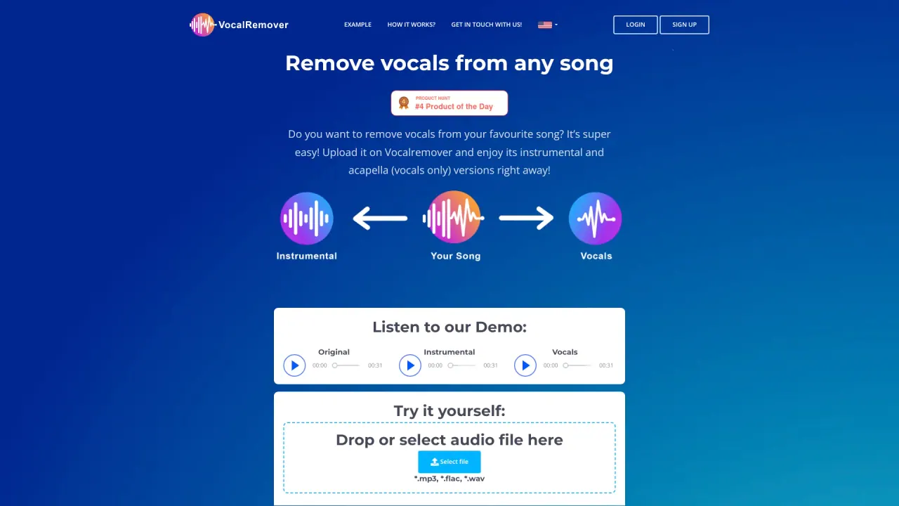 VocalRemover screenshot