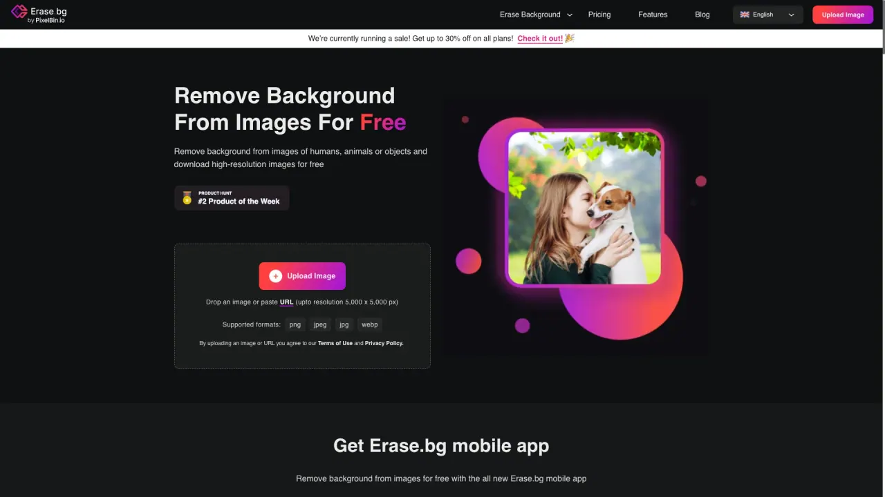 EraseBG screenshot