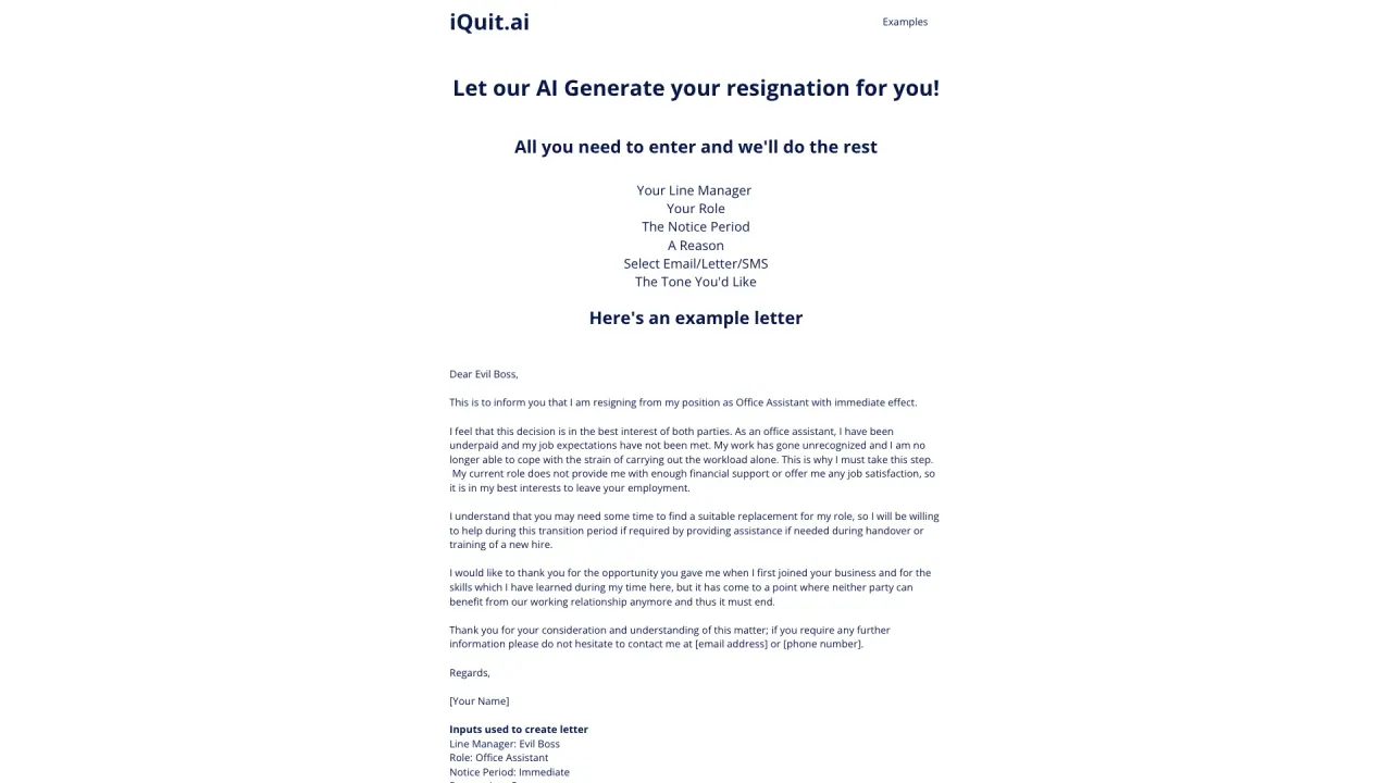 iQuit screenshot