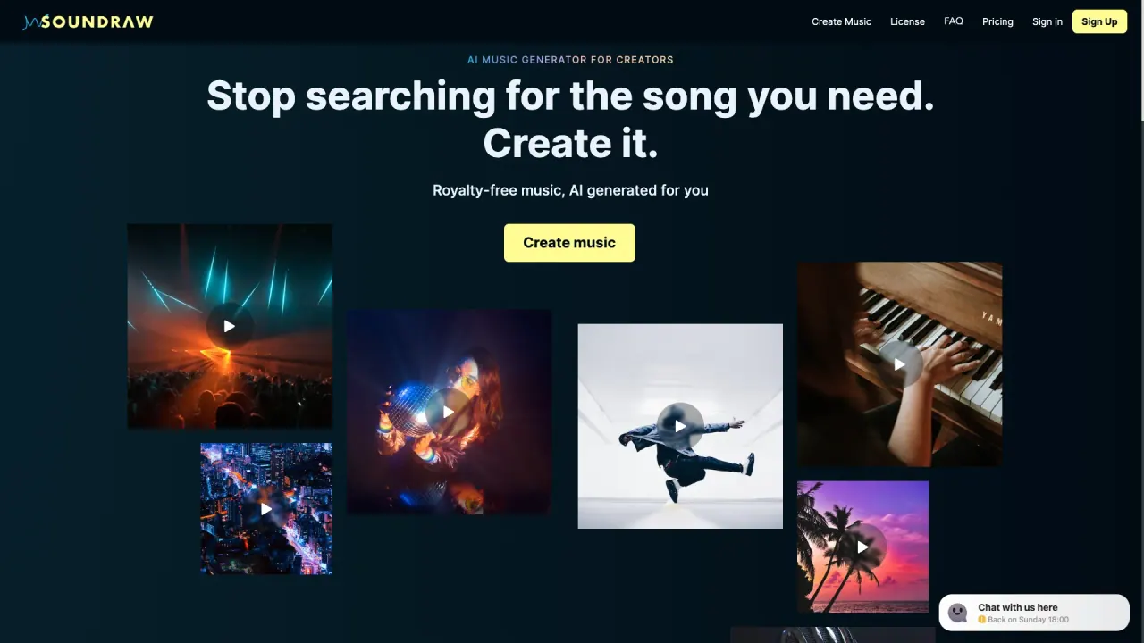 Soundraw screenshot