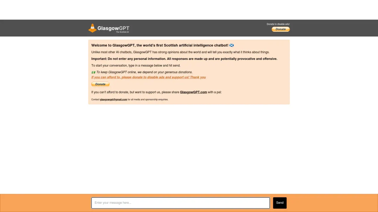 GasgowGPT screenshot