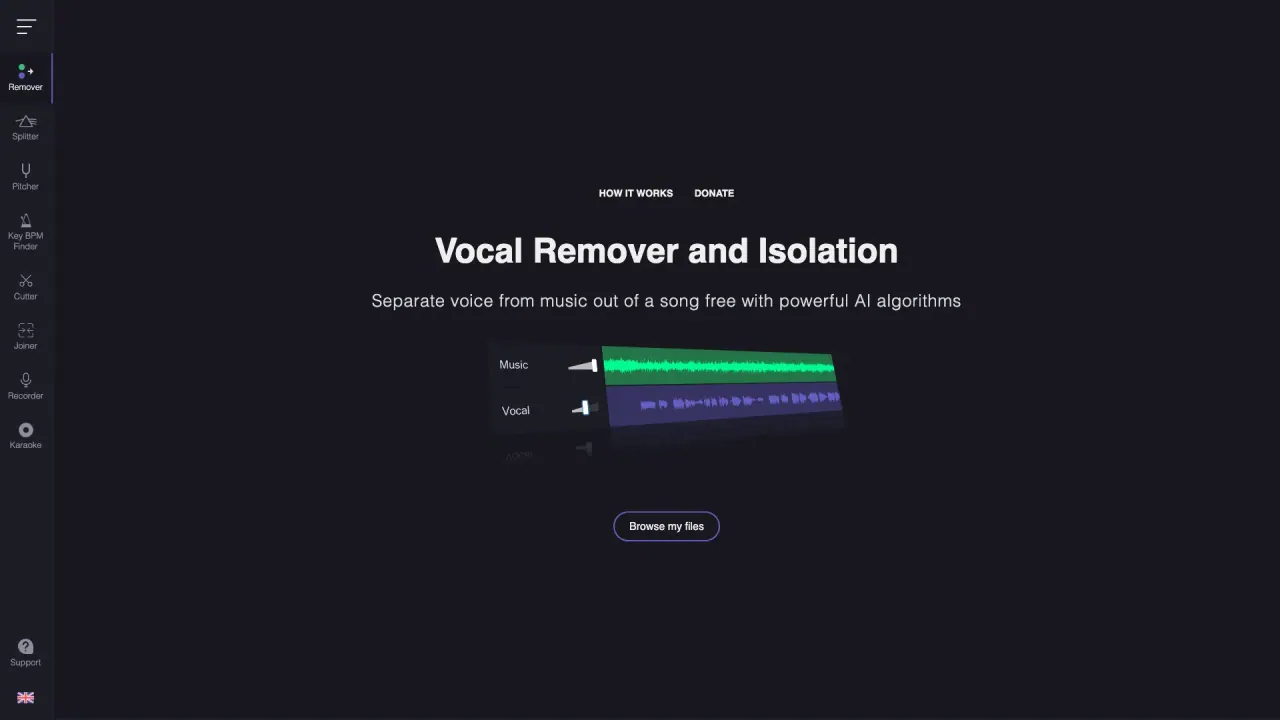VocalRemoverAI screenshot