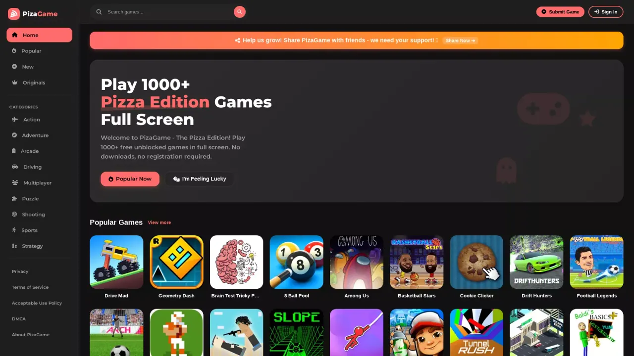 PizaGame screenshot