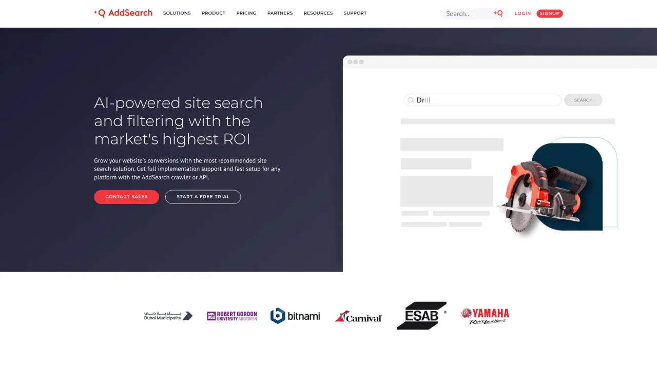AddSearch screenshot