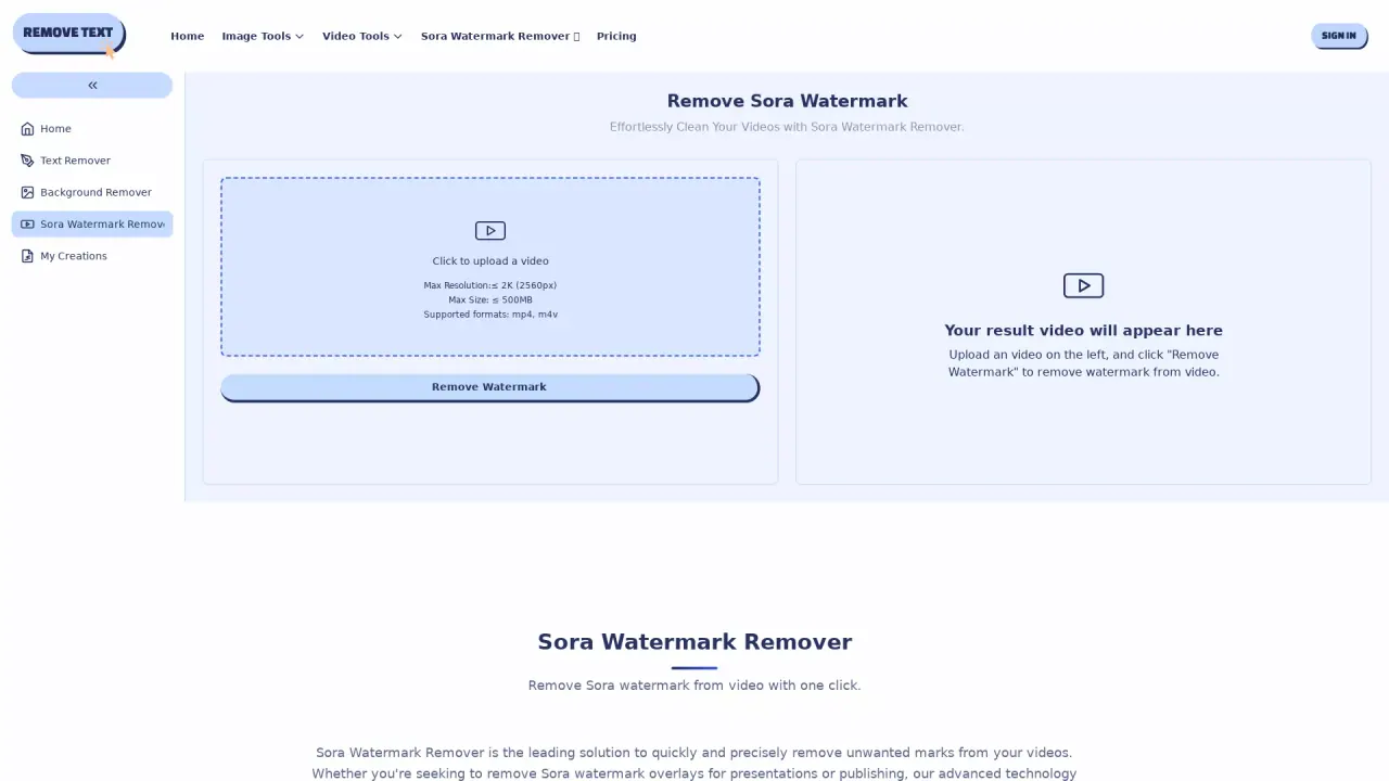 SoraWatermarkRemover screenshot