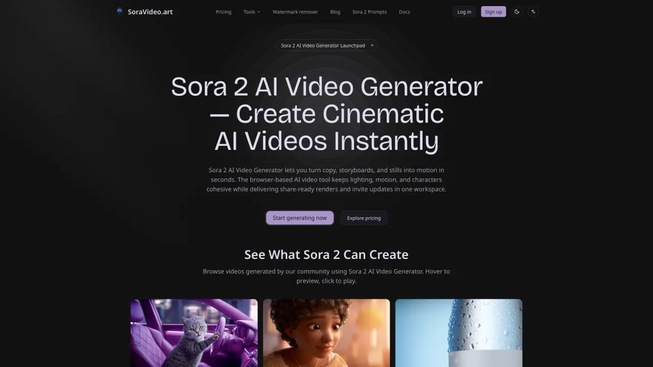 SoraVideo screenshot