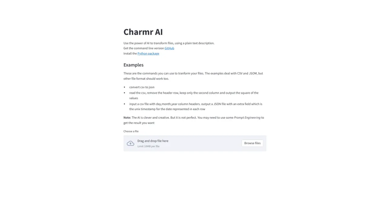 Charmr AI screenshot